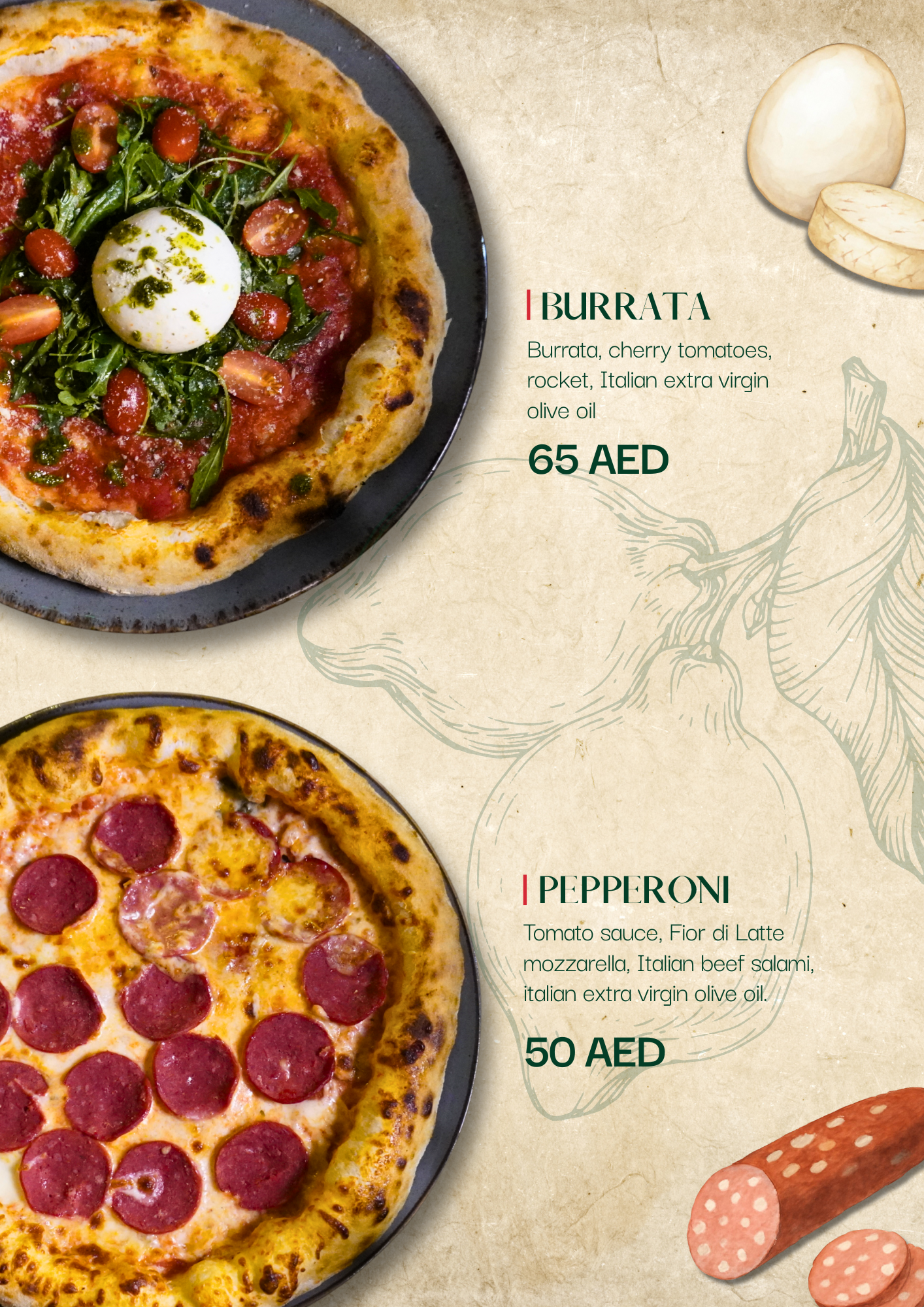 Menu YesPastadubai