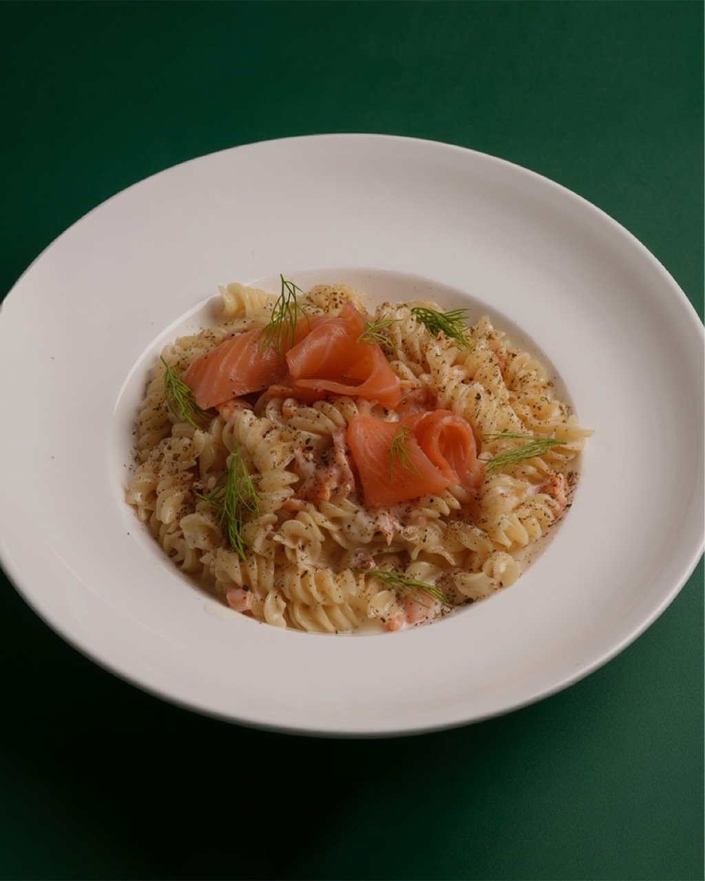 Creamy Smoked Salmon and Capers Fusilli