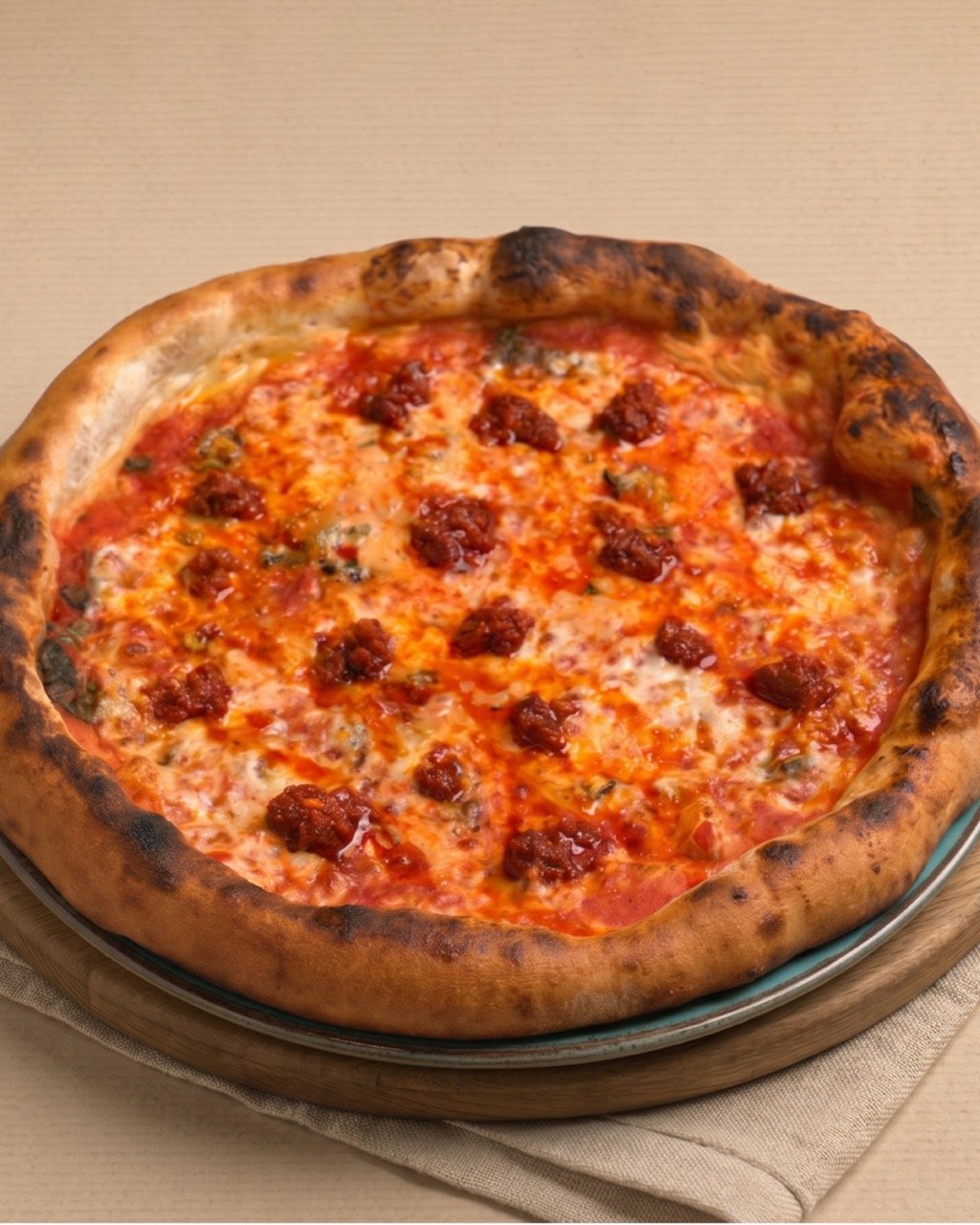 Nduja and Gorgonzola Pizza